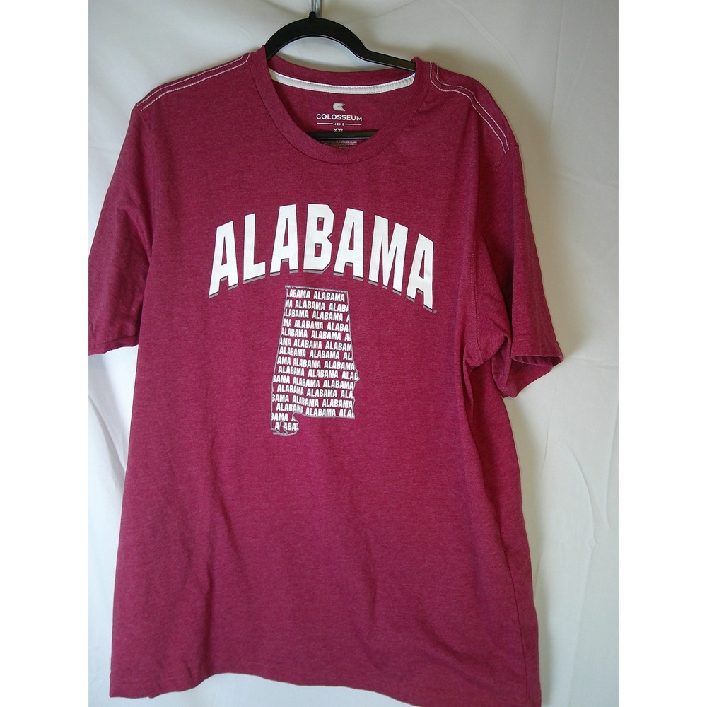 Colosseum Alabama Crimson Tide Mens XXL Crimsonโ Heather Graphic T-Shirt NCAA